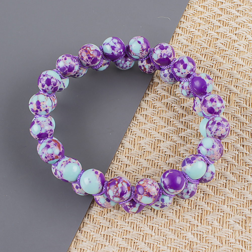 Buy Clay Bead Bracelets Purple and Blue Online in India - Etsy