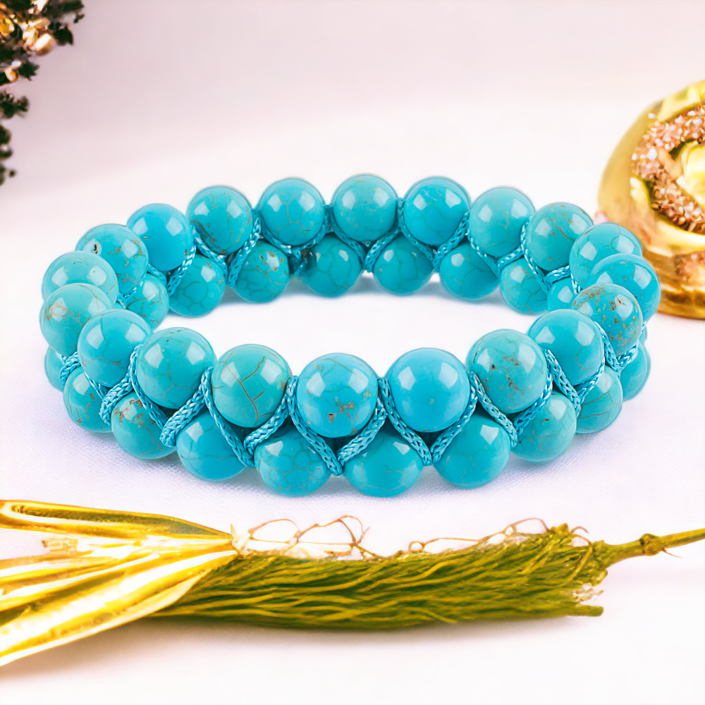 Amazonite Bracelet 2024 Bangle Stretchy Multiple Colors Blue 7 inch Spyglass Designs Thick Wide Smooth Stones